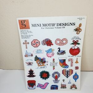 Mini Motif‎ Designs for Christmas Volume 3 Leaflet No. 16 Cross Stitch Pattern
